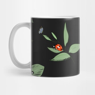 Ladybugs on leaves Mug